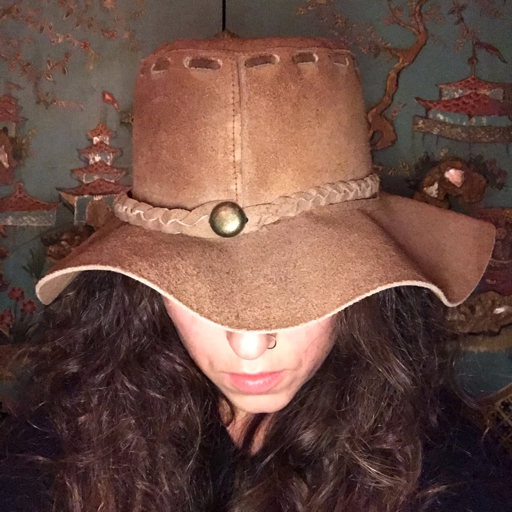 BRAIDED SUEDE SOUTHWESTERN LEATHER RANCH HAT